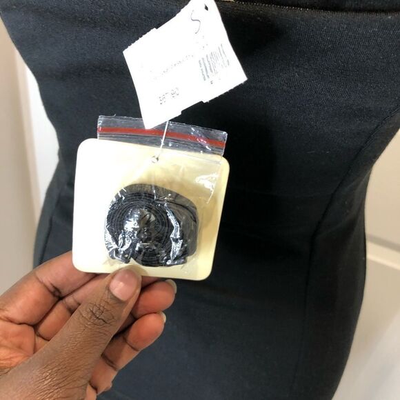 NWT Ina black and gold sequin strapless mini dress - Picture 9 of 14